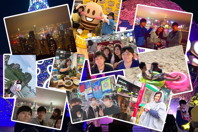 香港・大阪など、店舗の垣根を越えて出かけた社員旅行・社内イベントのスナップ集